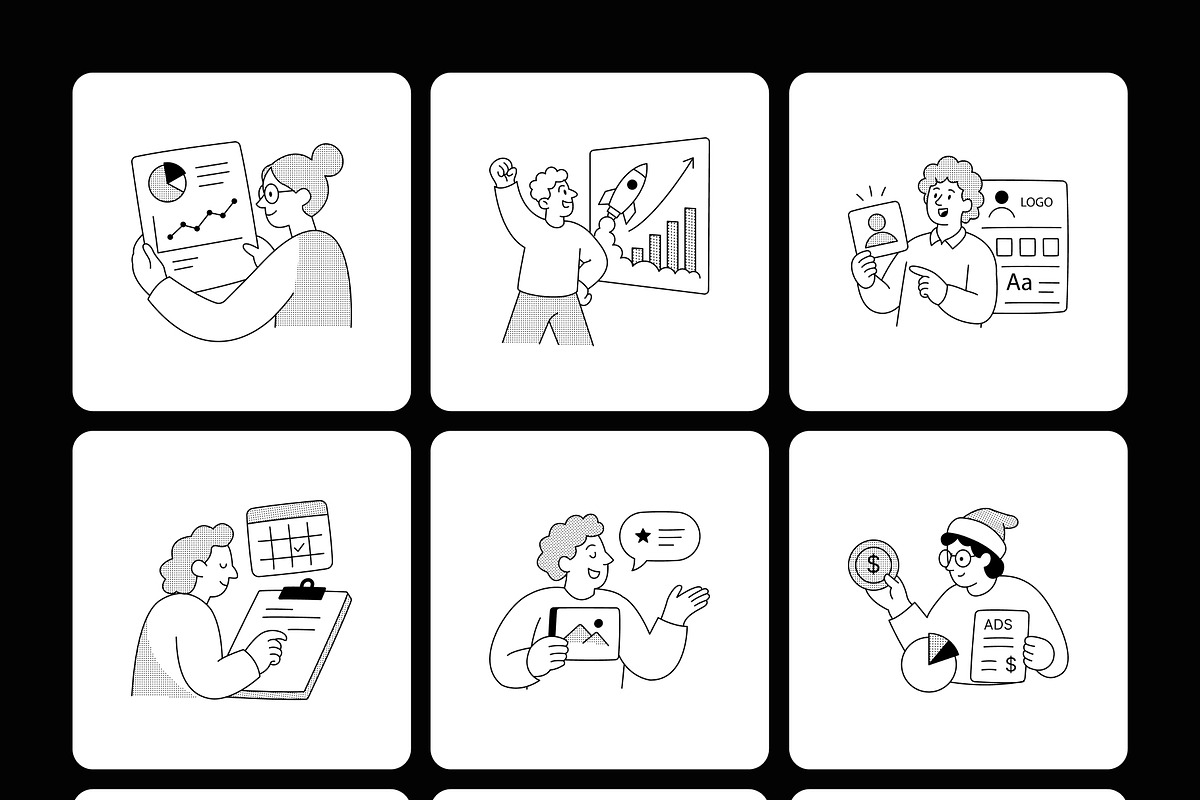 75 Marketing Illustrations, a Finance Illustration by Prosymbols (Photo 10 of 12)
