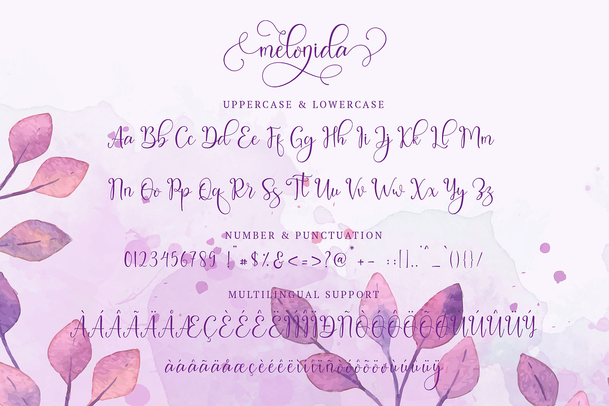 Melonida || Lovely Script Font preview 8