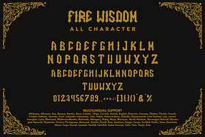 Fire Wisdom - Blackletter Font