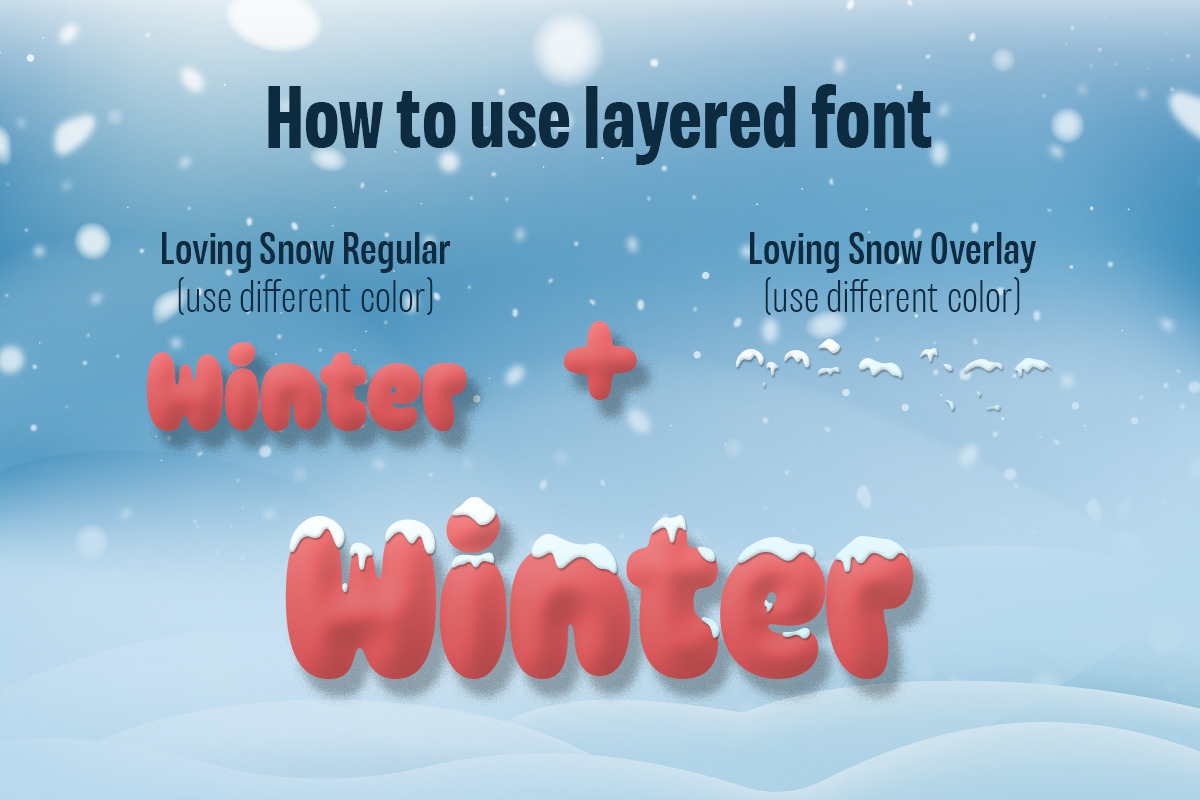 Loving Snow Font, a Font by Kereatype (Photo 13 of 13)