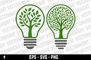 Eco-friendly light bulb vector, an Object Graphic by Vectorhight (Thumbnail 3 of 4)