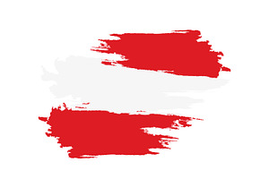 Flag Austria., an Illustration by Tanysl