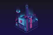Isometric Building Set 11 Designs, a Work Illustration by Peacock_design (Thumbnail 2 of 12)