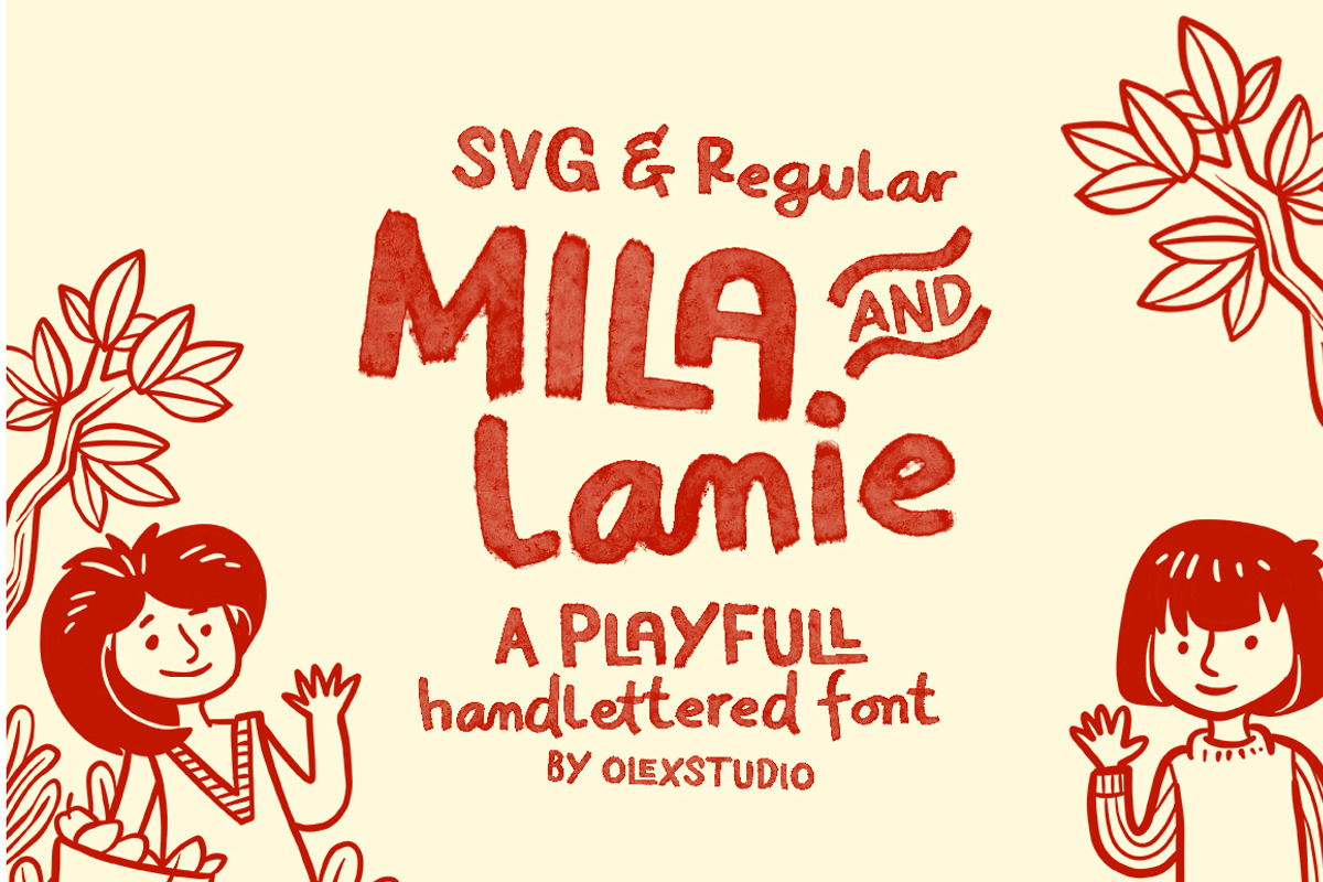 Mila and Lanie - Handlettered, a Handwritten Font by Olexstudio (Photo 1 of 7)