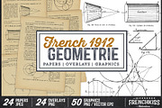1912 French Geometrie Graphics, an Illustration by French Kiss Collections (Thumbnail 1 of 8)