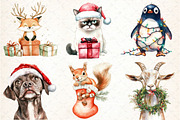 Funny Christmas Animals, an Illustration by DreamCafeArt (Thumbnail 3 of 7)