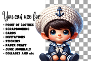 Baby boy clipart, little boy png, a Person Illustration by AnetArtStore (Thumbnail 6 of 7)