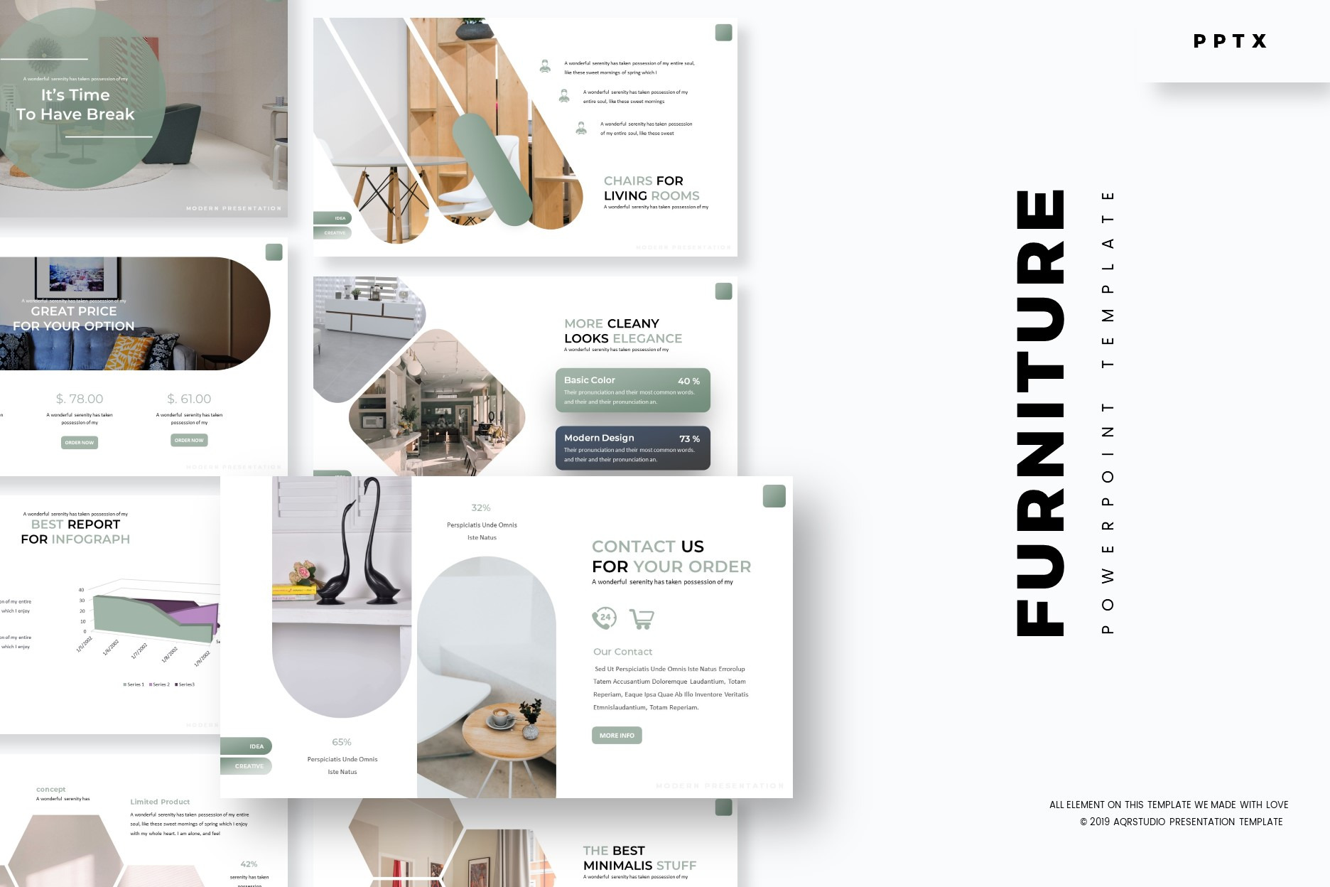 Furniture - Powerpoint Template, a Presentation Template by AQR Studio
