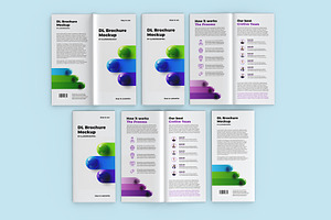 DL Brochure Mockup - 16 Views