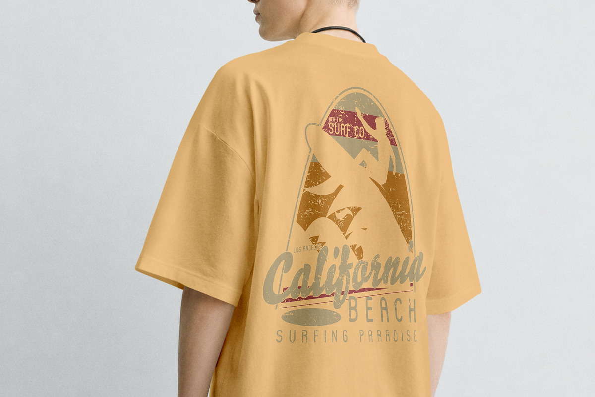 T-Shirt Back Mockup PSD Female Model, a Shirt Mockup by Rymden_Fl (Photo 4 of 5)