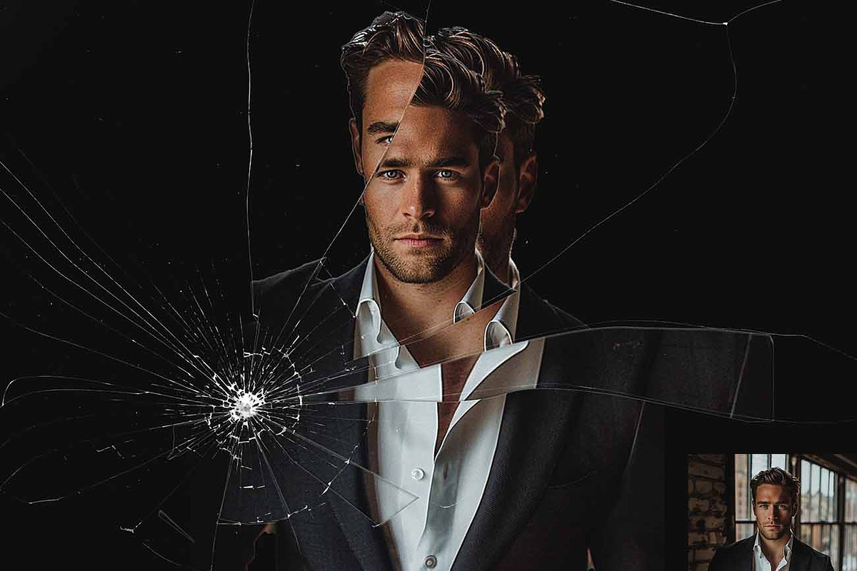 Broken Mirror Effect Ps Action, an Action Add-On by Studio Retouch (Photo 2 of 10)