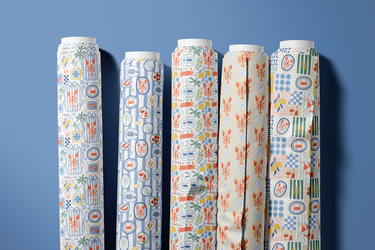 Italian Sea Vibes patterns, a Pattern Graphic by Tani Kuzminka (Photo 11 of 19)