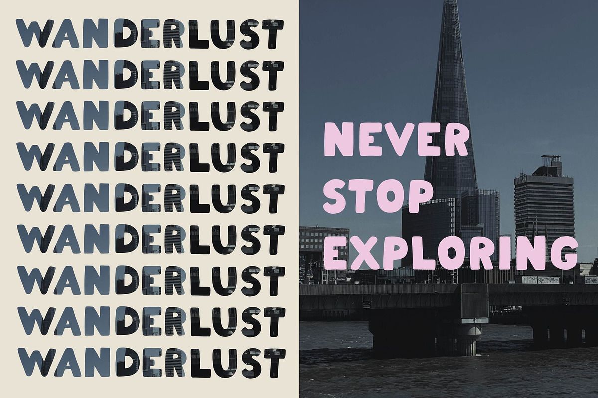 Wanderlust Handwritten Sans Serif, a Font by vanloveart (Photo 7 of 8)