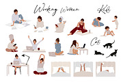 WORK FROM HOME aesthetics, an Illustration by EkaterinaKiriy (Thumbnail 2 of 9)