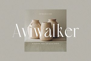 Aviwalker - Modern And Unique Serif