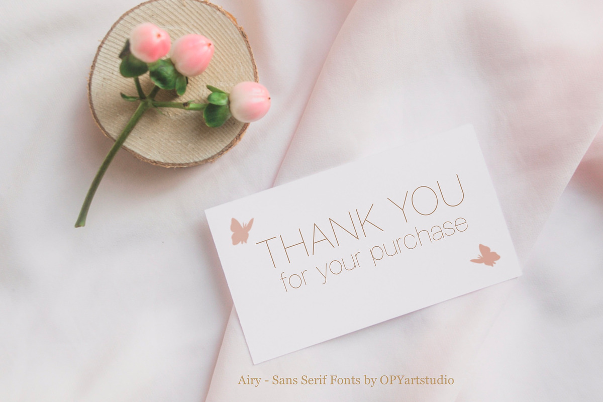 Airy - Ultralight Minimalist Font, a Font by OPY ArtStudio (Photo 4 of 5)