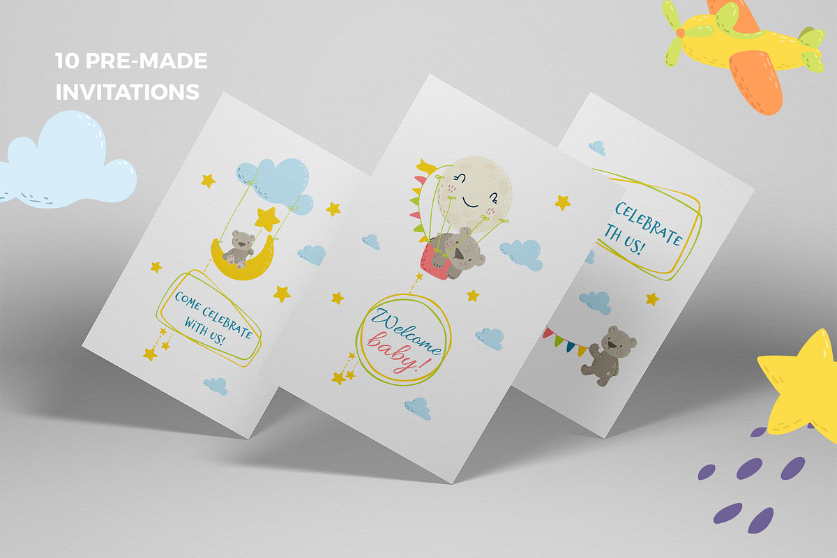 Good night. Cute bears collection., an Animal Illustration by Kate Art (Photo 11 of 14)
