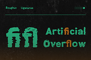 Roughut - A Distressed Display Font, a Sans Serif Font by Drizy (Thumbnail 6 of 10)
