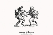 Vintage Halloween Drawings, a Seasonal Illustration by PeDe Designs (Thumbnail 7 of 12)