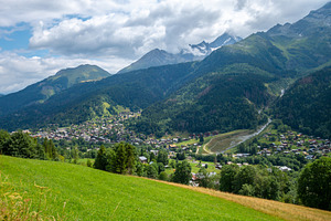 Alpine village of Les Contamines Montjoie in French Alps, an Architecture Photo by GoodGoods