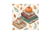 Autumn Book Cottagecore Patterns, a Pattern Graphic by FloridPrintables (Thumbnail 3 of 11)