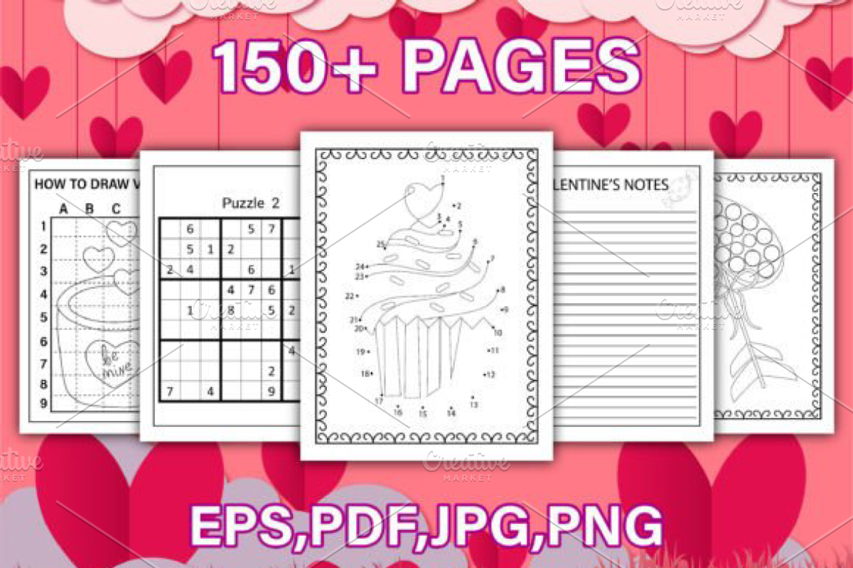 Valentine’s Activity Book Vol-3, a Seasonal Illustration by Ink Gallery (Photo 2 of 3)