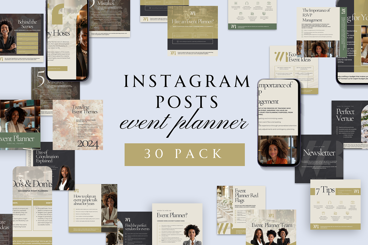 EVENT PLANNER SOCIAL POSTS, a Social Media Template by Daring Digies (Photo 2 of 8)