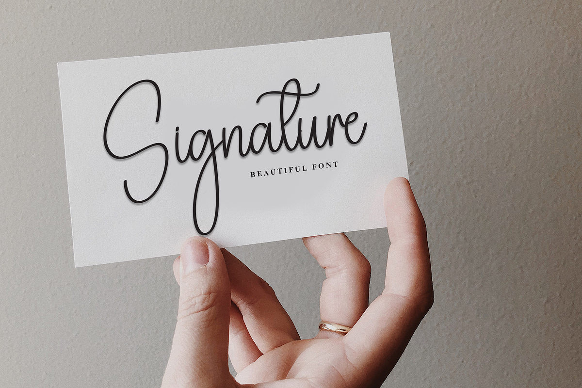 Simple Calligraph | Script Font, a Handwritten Font by Scratchones (Photo 5 of 8)