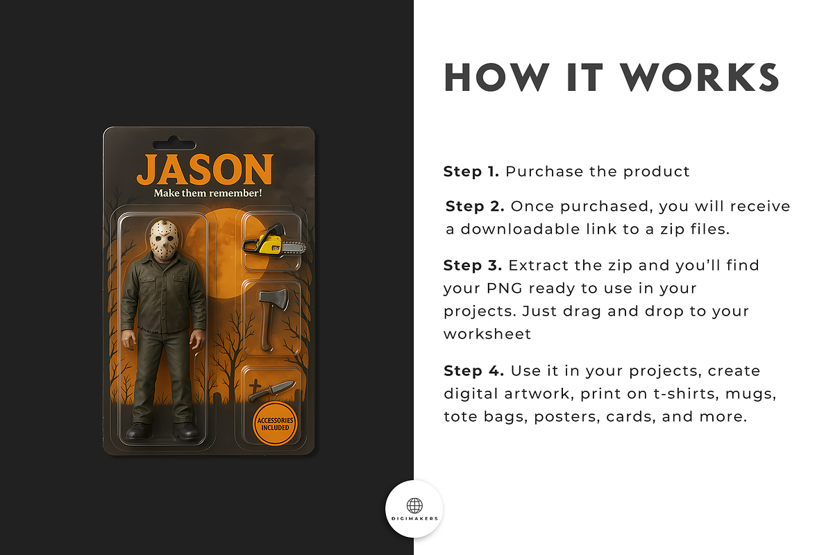 Halloween Action Figures Bundle PNG, an Object Graphic by Nina Shaw (Photo 5 of 18)