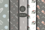 Christmas whale clipart and patterns, an Object Graphic by KupalinaArt (Thumbnail 6 of 6)