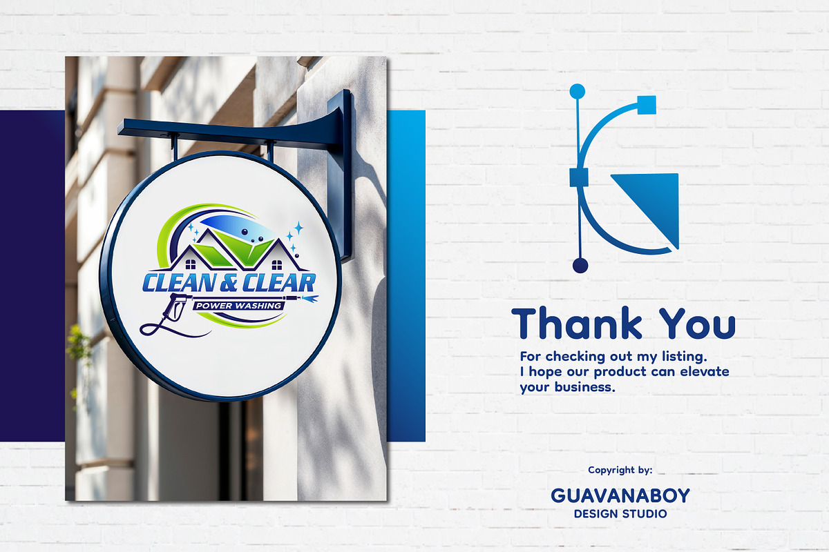 Professional Pressure Washing Logo, a Branding & Logo Template by Guavanaboy (Photo 4 of 4)