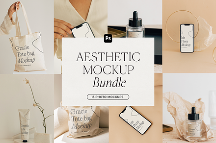 The Aesthetic Photo Mockup Bundle