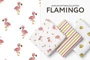 Cute Flamingo Patterns for Fabric, a Pattern Graphic by vatrushkaprint_store (Thumbnail 1 of 4)