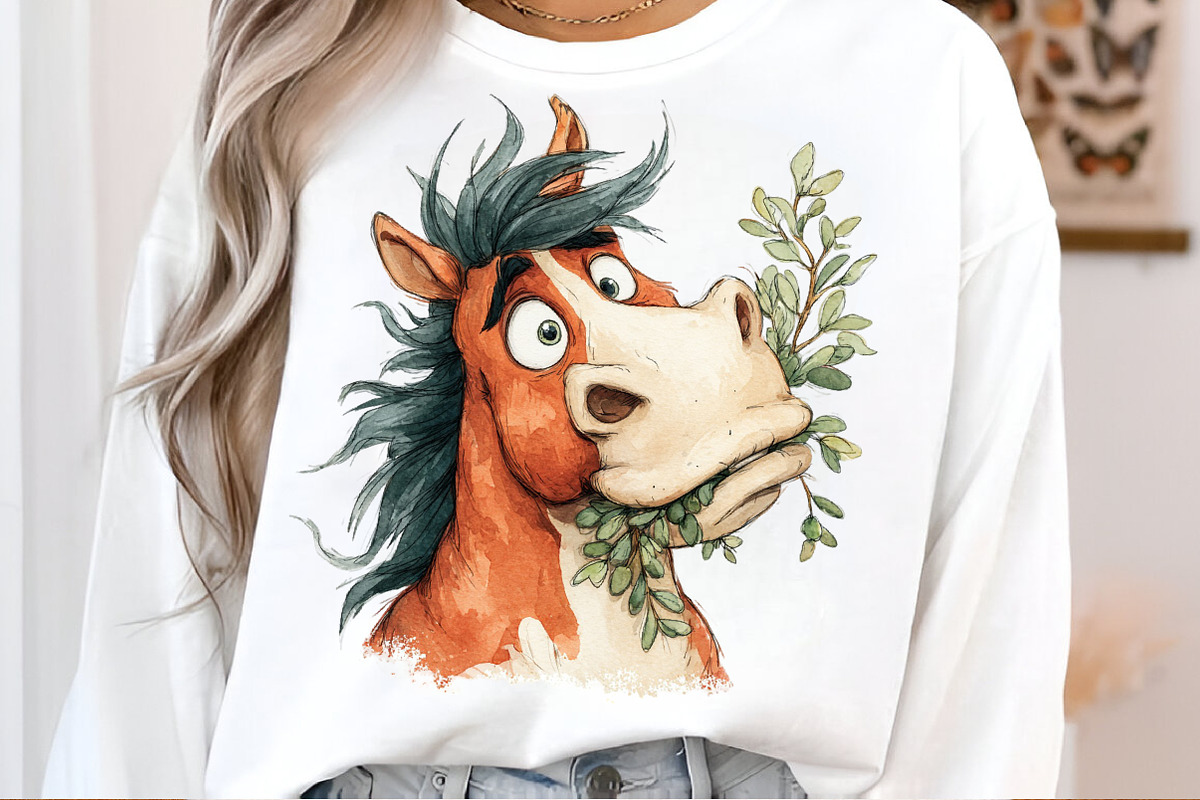 Funny Christmas Horses Clipart, an Illustration by SinaCreation (Photo 5 of 7)