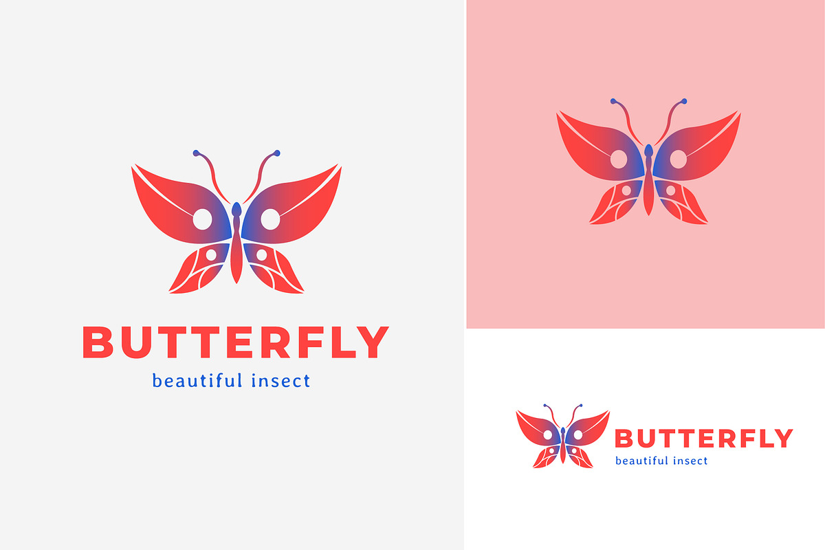 beautiful butterfly logo icon vector, a Branding & Logo Template by Pyruos ID