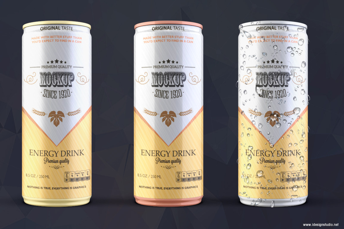 Can mockup 250 ml, a Packaging Mockup by idesignstudio (Photo 4 of 6)