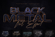 Black Metal Text Effects, a Layer Style Add-On by Andrew Skoch Design (Thumbnail 1 of 8)