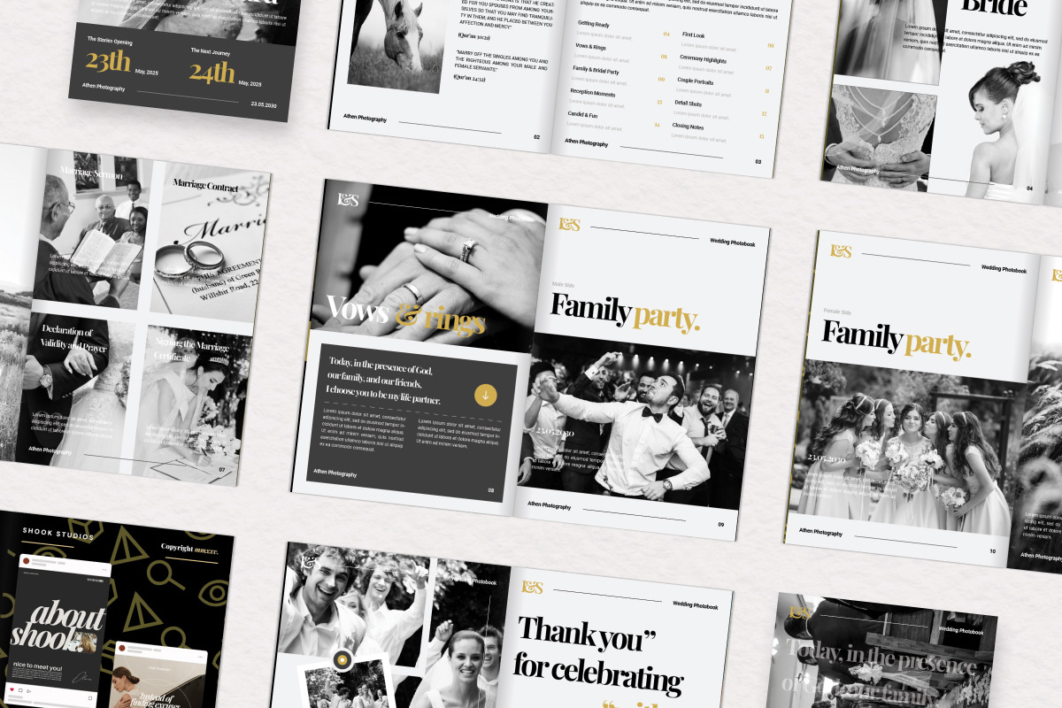 Athen - Wedding Photo Album Template, a Brochure Template by productype1 (Photo 4 of 6)
