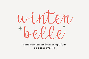 Winter Belle - Modern Script Font, a Script Font by SaktiAvellin