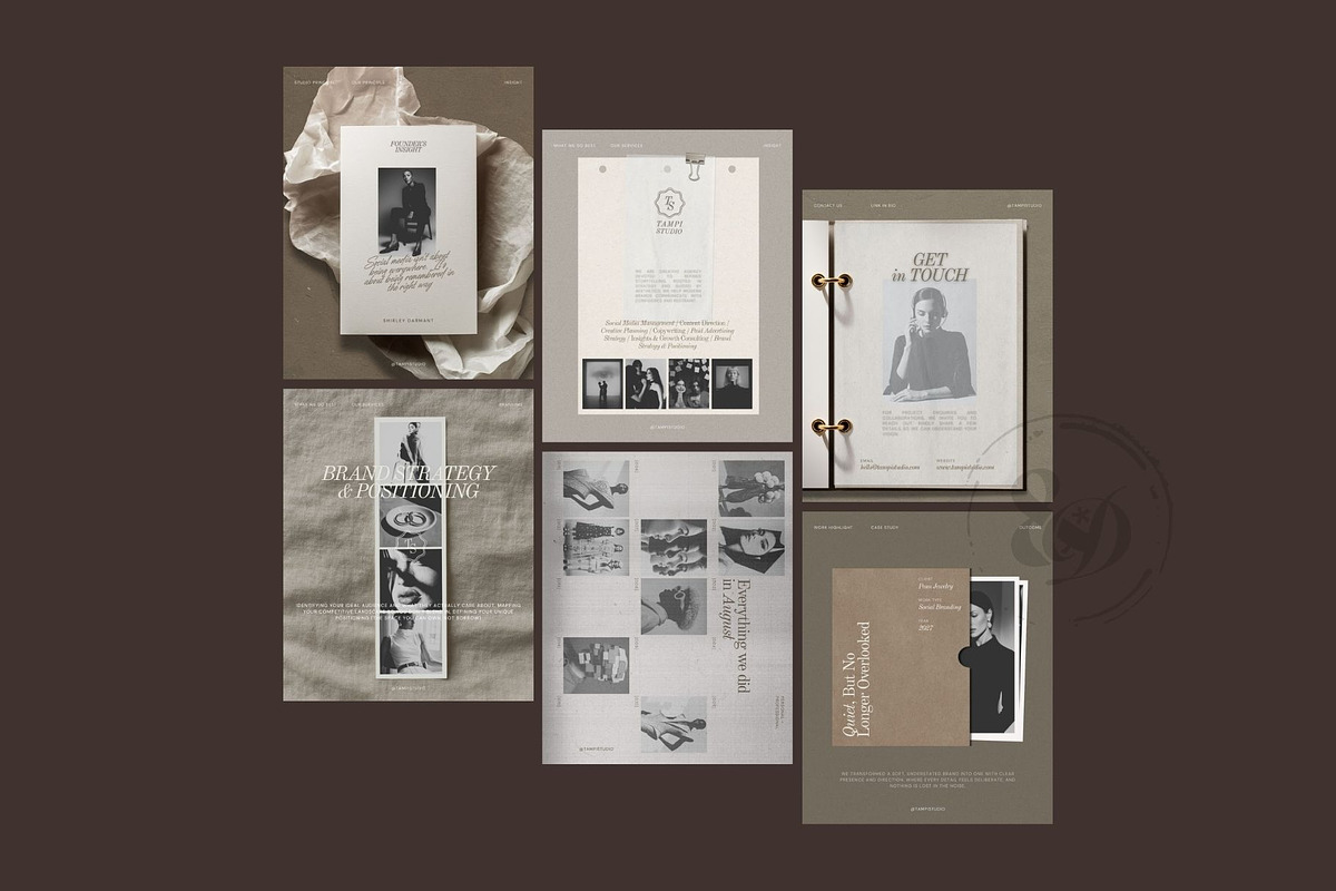 Brown Editorial Instagram Template, a Social Media Template by And Done Studio (Photo 5 of 8)