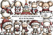 Whimsical Cute Christmas Wonderland, an Illustration by DreamPrint404 (Thumbnail 1 of 6)