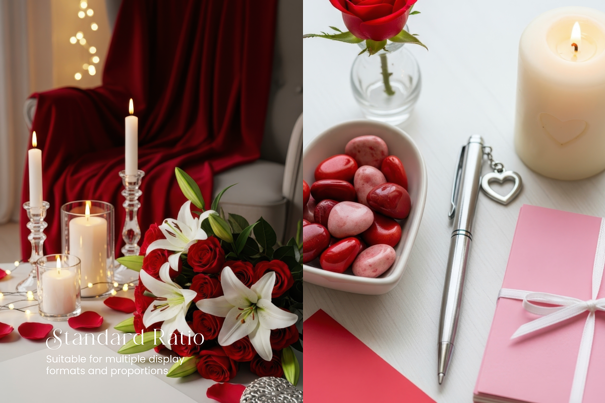Valentine Aesthetic Desk Scene 400, a Packaging Mockup by KennedyStudio (Photo 3 of 11)