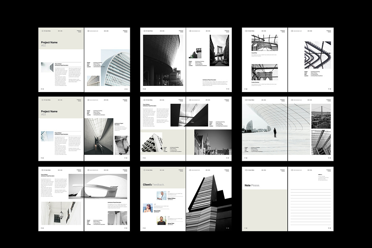 Architecture Portfolio Template, a Brochure Template by NorthPeak (Photo 16 of 16)