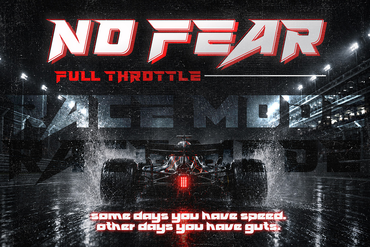 Nitrovibes – Sport Racing Font, a Serif Font by Rahagita Studio (Photo 2 of 10)