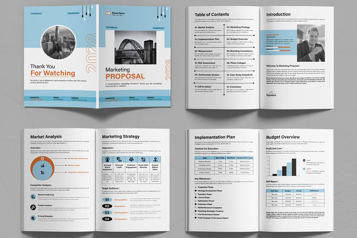 Marketing Proposal Layout, a Brochure Template by MightyDesign (Photo 3 of 6)