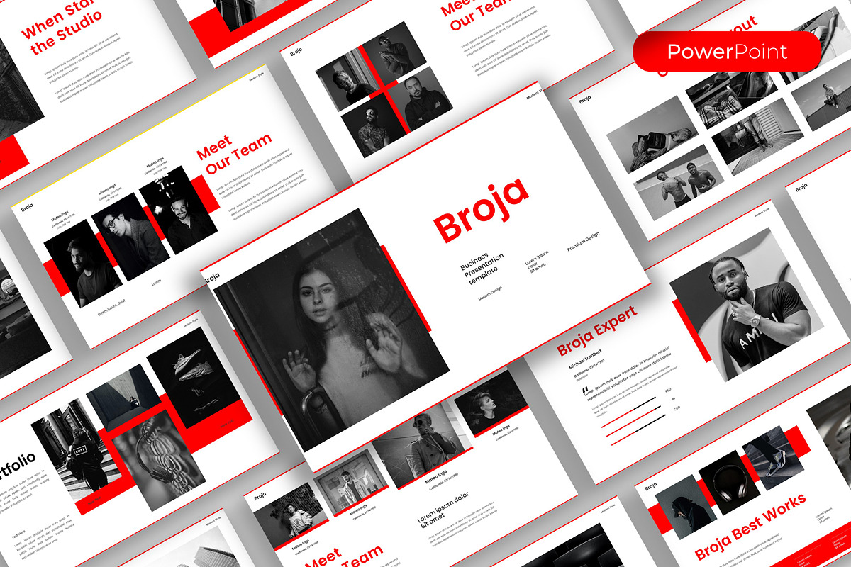 Broja – Business PowerPoint Template, a Presentation Template by kreatifreya (Photo 1 of 5)