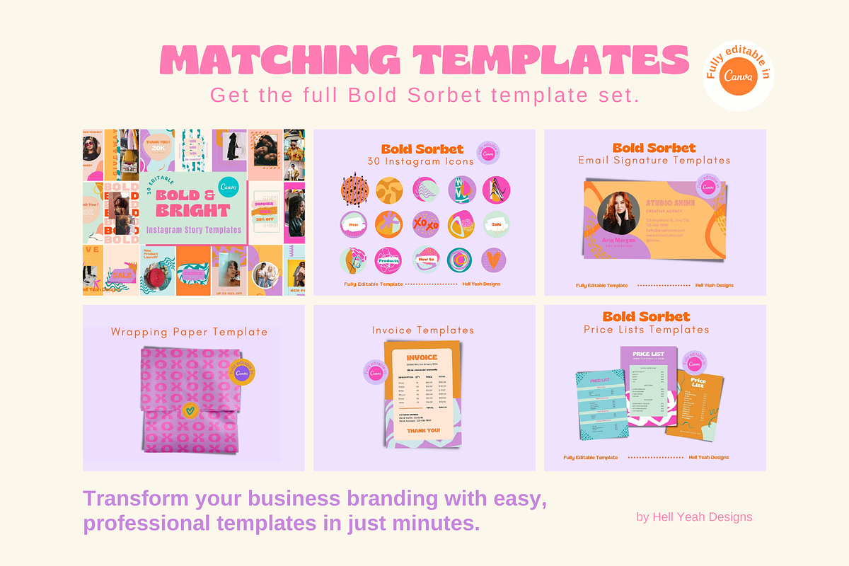 Bold Instagram Post Templates, a Social Media Template by Hell Yeah Designs (Photo 9 of 9)