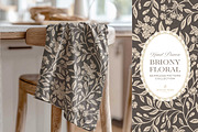 Farmhouse Brown Floral Patterns, a Pattern Graphic by Eclectic Anthology (Thumbnail 5 of 12)