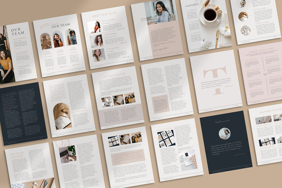 Ebook Template Bundle (58 Pages), a Marketing Template by Her Creative Studio (Photo 4 of 5)