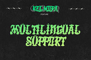 Kelmora - Retro Gothic Tattoo Font, a Blackletter Font by Letterara (Thumbnail 13 of 15)